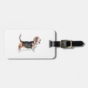 Etiqueta De Bagagem Basset Hound