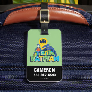 Etiqueta De Bagagem Batman Equipe Batman e Robin