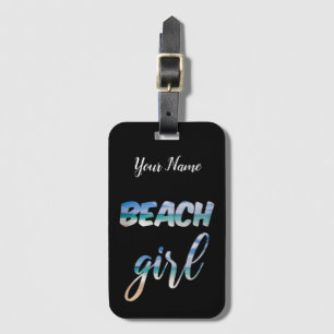Etiqueta De Bagagem Beach Girl