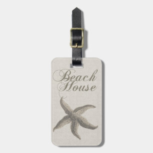 Etiqueta De Bagagem Beach House Starfish Seashore