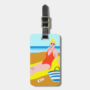 Etiqueta De Bagagem Beachy Keen - Amarelo