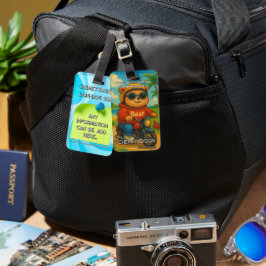 Etiqueta De Bagagem Bear 05 Kids