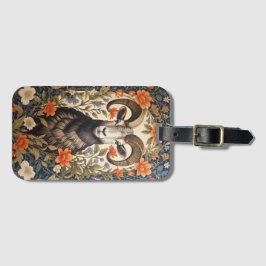 Etiqueta De Bagagem Beautiful Big Horn Sheep William Morris Inspired
