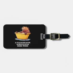 Etiqueta De Bagagem Beaver Lover Bath