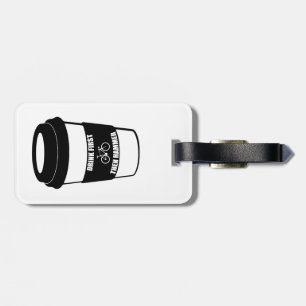 Etiqueta De Bagagem Beba primeiro e depois martele