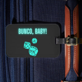 Etiqueta De Bagagem Bebê Bunco Néon Água