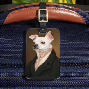 Etiqueta De Bagagem Bebês Mais Pobres Royal Chihuahua Portrait