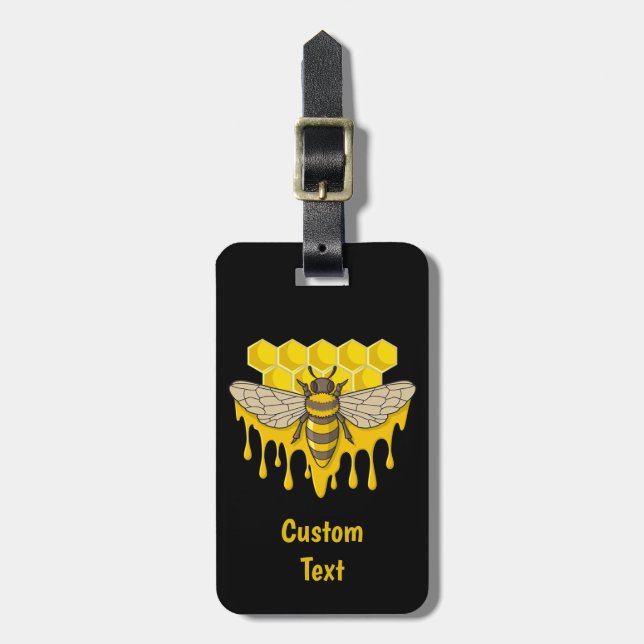 Etiqueta De Bagagem Bee Hive Honey (Frente Vertical)