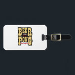 Etiqueta De Bagagem Beer Pong Champion<br><div class="desc">Adicione seu próprio texto ou use nossa modelo para prêmios para competições ou apenas para diversão!</div>