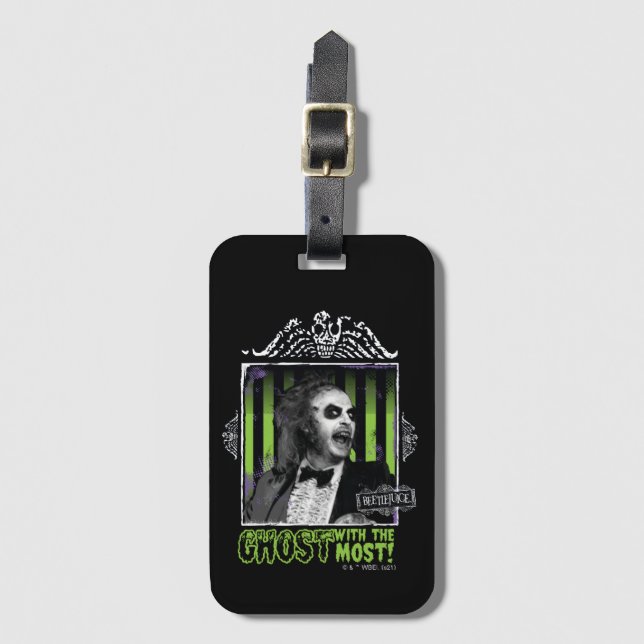 Etiqueta De Bagagem Beetlesumo | Retrato "Fantasma Com O Maior" (Frente Vertical)