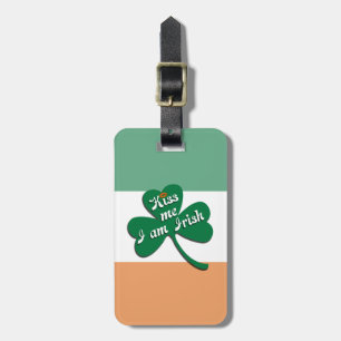 Etiqueta De Bagagem Beija-me Eu sou Irlandês