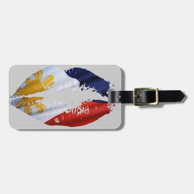 Etiqueta De Bagagem Beijo de Filipinas (Frente Horizontal)