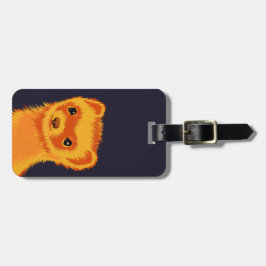 Etiqueta De Bagagem Bela arte de animais de estimação, adorável animal