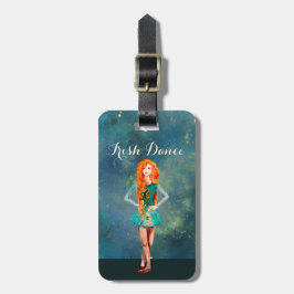 Etiqueta De Bagagem Bela dança de Calçado de dança de Duro de baile ir