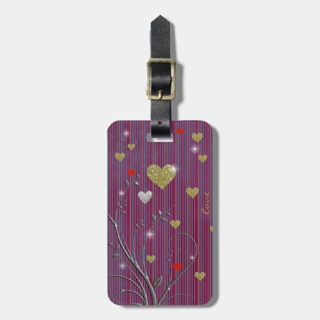 Etiqueta De Bagagem beleza do amor feminino (Frente Vertical)