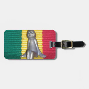 Etiqueta De Bagagem Belo coelho Rasta Oasis Metal Bunny
