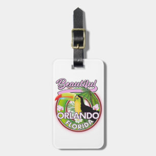 Etiqueta De Bagagem Belo logotipo de viagem Miami Orlando
