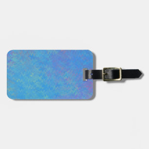 Etiqueta De Bagagem Belo Papel Azul Marcado