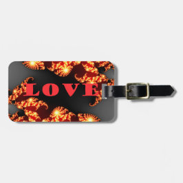 Etiqueta De Bagagem Belo universo colorido maravilhoso Texto de amor