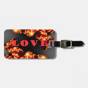 Etiqueta De Bagagem Belo universo colorido maravilhoso Texto de amor