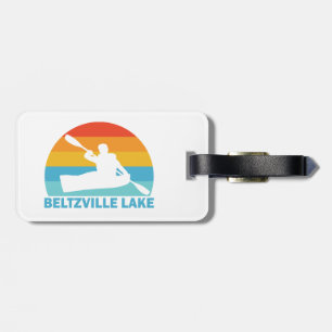 Etiqueta De Bagagem Beltzville Lago Pensilvânia Kayak