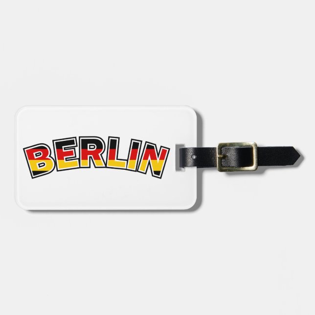 Etiqueta De Bagagem Berlim (Frente Horizontal)