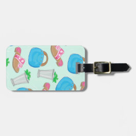 Etiqueta De Bagagem Bermuda Bag Sandals Mint Julep Preppy