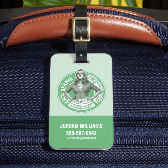 Etiqueta De Bagagem Bernadette Info Graphic (Frente Insitu 2)