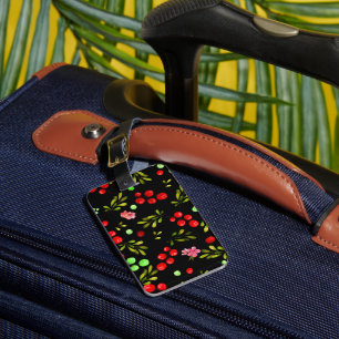 Etiqueta De Bagagem Berries Pattern
