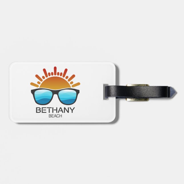 Etiqueta De Bagagem Bethany Beach Delaware Sunvidles (Traseira Horizontal)