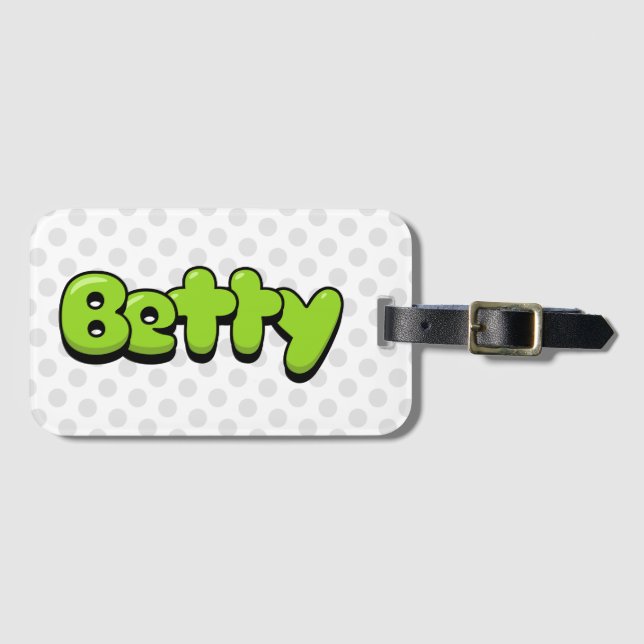 Etiqueta De Bagagem Betty (Frente Horizontal)