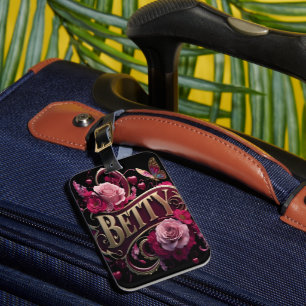 Etiqueta De Bagagem Bettys - Sinal Floral
