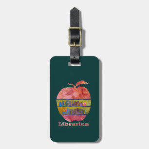 Etiqueta De Bagagem Bibliotecário Apple