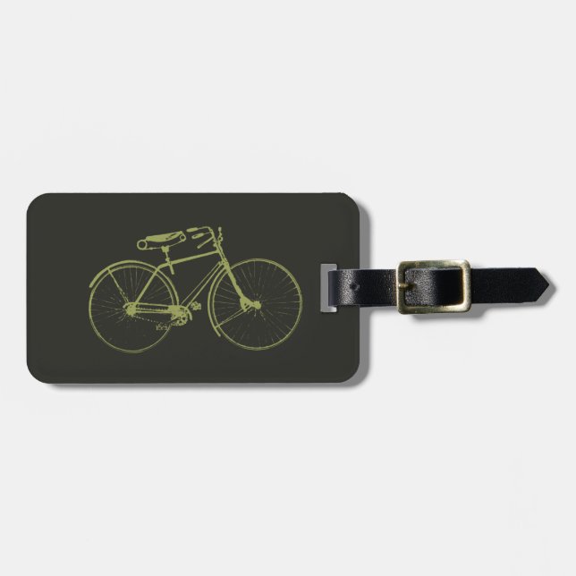 Etiqueta De Bagagem Bicicleta da aguarela (Frente Horizontal)