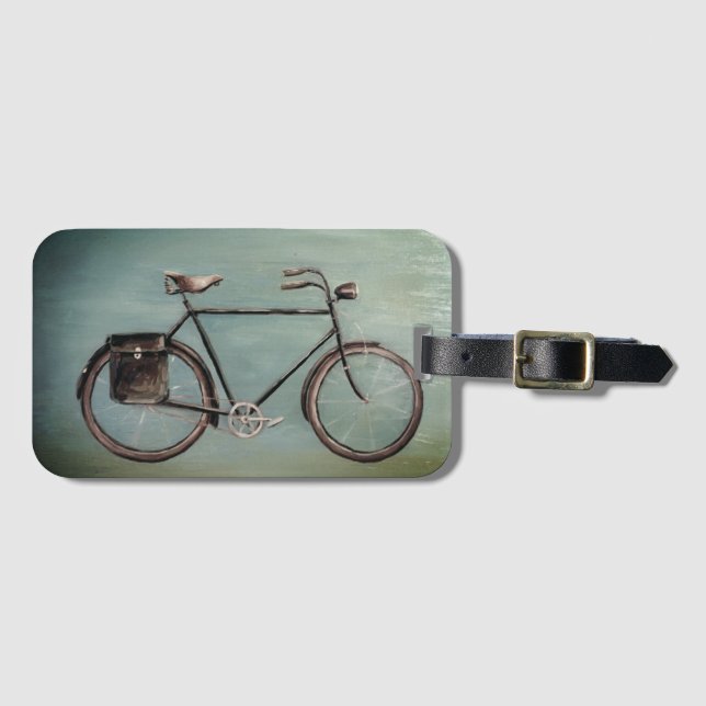Etiqueta De Bagagem Bicicleta Mensageira (Frente Horizontal)