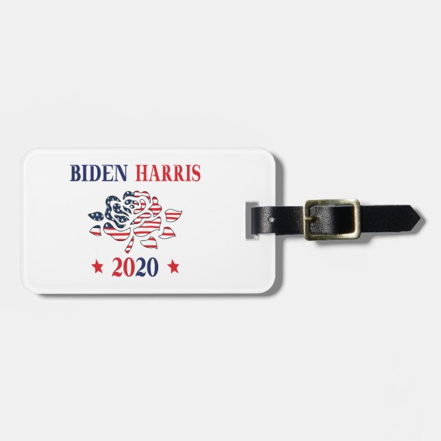 Etiqueta De Bagagem Biden Harris 2020 (Frente Horizontal)
