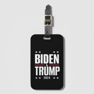 Etiqueta De Bagagem Biden Trump 2024 Eleição Divertida Presidencial VP
