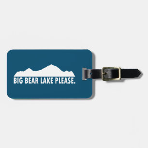 Etiqueta De Bagagem Big Bear Lake California, por favor
