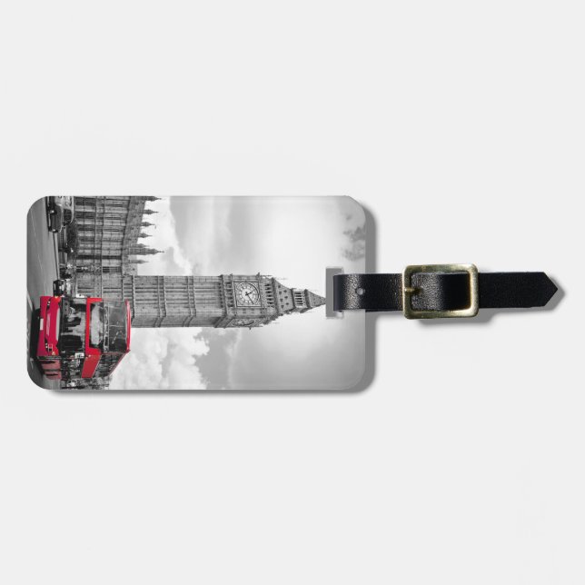 Etiqueta De Bagagem Big Ben London (Frente Horizontal)