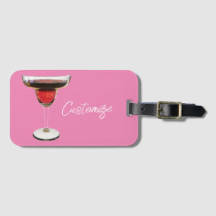 Etiqueta De Bagagem Big Red Margarita Cocktail Beber Thunder_Cove