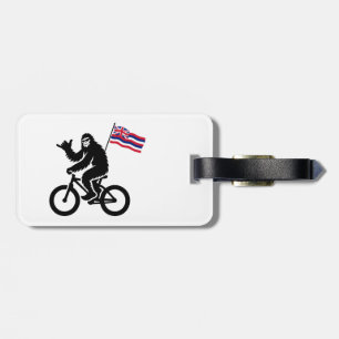 Etiqueta De Bagagem Bigfoot Cycling Bandeira do Havaí