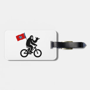 Etiqueta De Bagagem Bigfoot Cycling Tennessee Flag