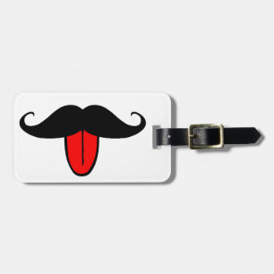 Etiqueta De Bagagem Bigode engraçado