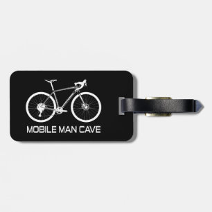 Etiqueta De Bagagem Bike da Caverna do Homem Móvel