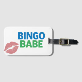 Etiqueta De Bagagem Bingo Babe Bonito e Confidente Bingo Lover