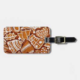 Etiqueta De Bagagem Biscoitos de pão de Natal