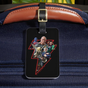 Etiqueta De Bagagem Black Adam Group Lightning Graphic