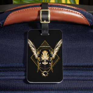 Etiqueta De Bagagem Black Adam Hawkman Helmet Graphic