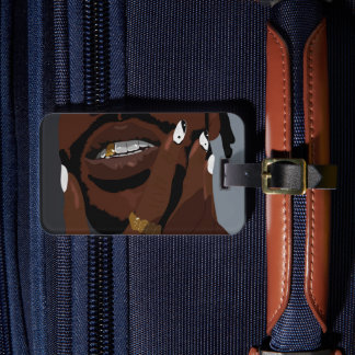 Etiqueta De Bagagem Black couple artwork art (Black love)