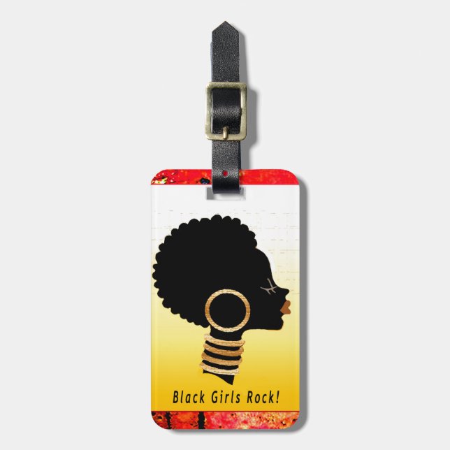 Etiqueta De Bagagem Black Girls Rock (Frente Vertical)